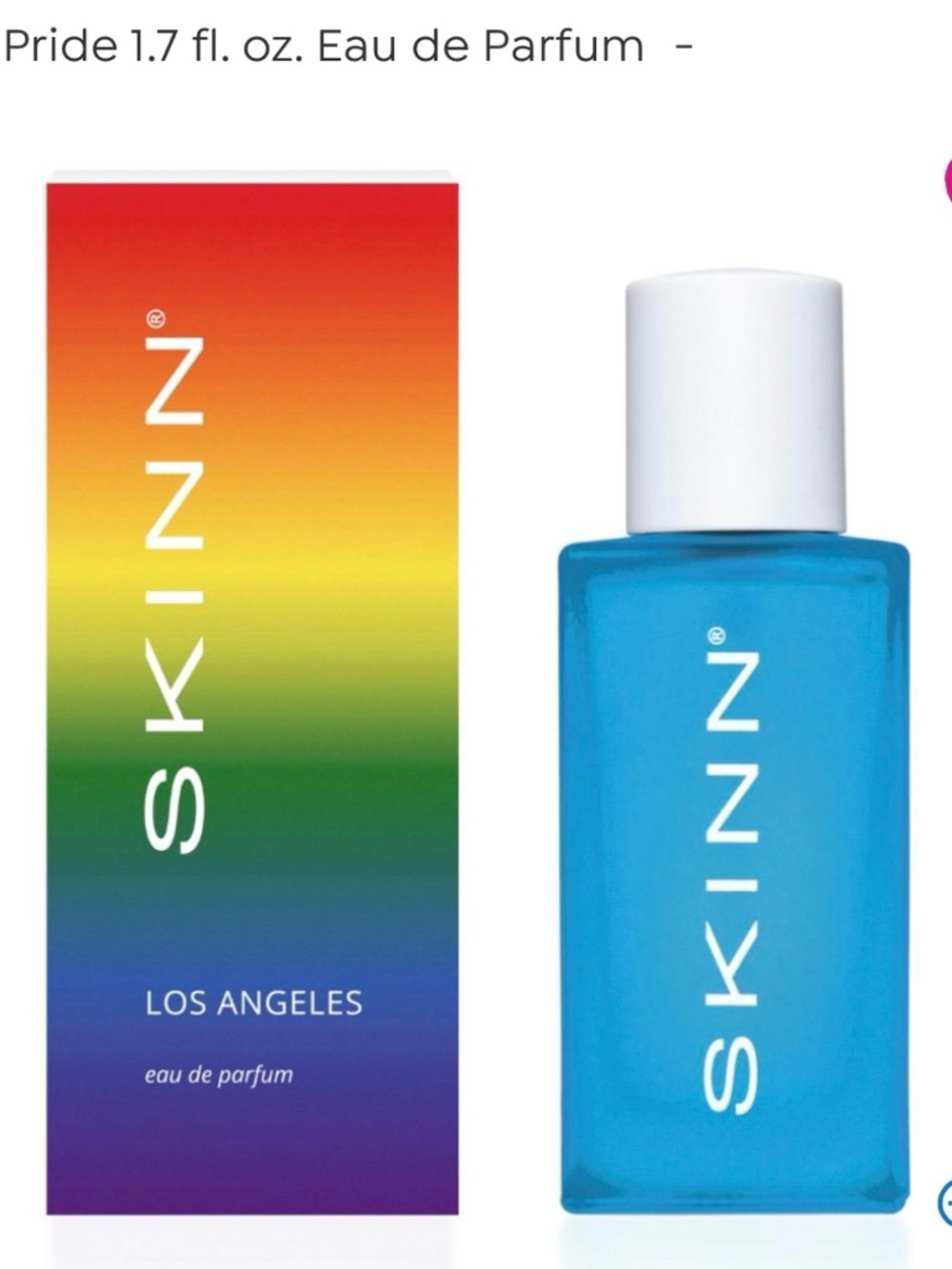 SKINN Blue Bottle with White Cap